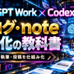 ChatGPT Work×Codexでブログ・noteを自動化しちゃう？自分専用の記事生産工場を作る方法を紹介！